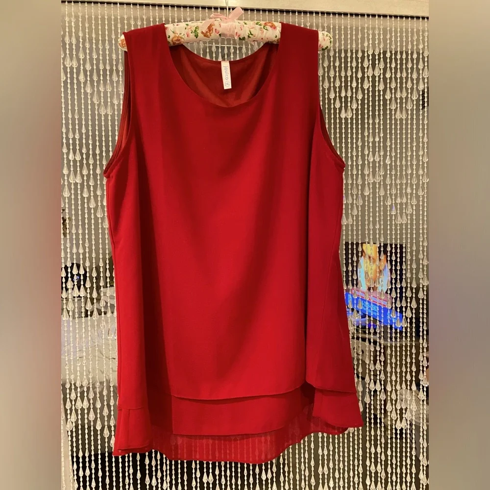 CHIFFON TANK TOP NWOT - Picture 4 of 4